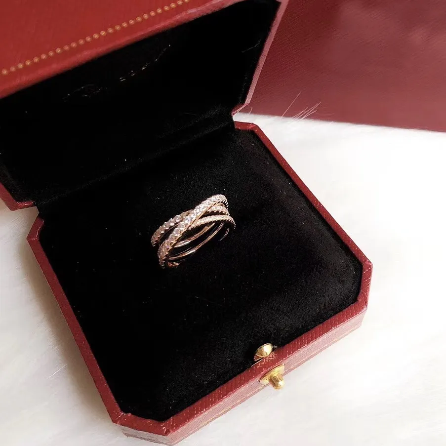 diamanten legers liefde ring diamanten Top kwaliteit luxe merk 18 K vergulde ringen voor vrouw merk ontwerp nieuwe verkoop diamant anniversa269o