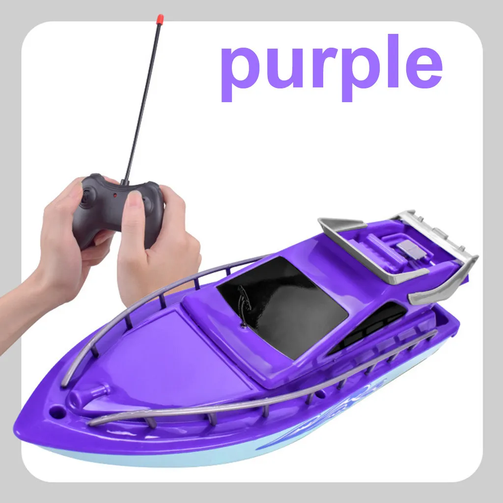 Bateau à grande vitesse à deux moteurs facile à utiliser jouets de bateau télécommandés pour enfants jouets bateau rc