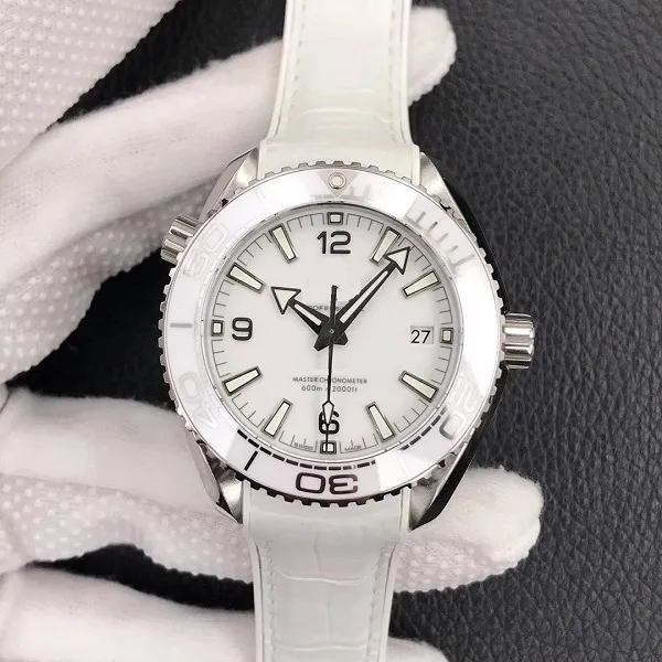 39.5mm mannen vrouwen horloge minnaar horloge waterdicht saffierglas SS editie kwaliteit witte wijzerplaat armband automatische beweging289D
