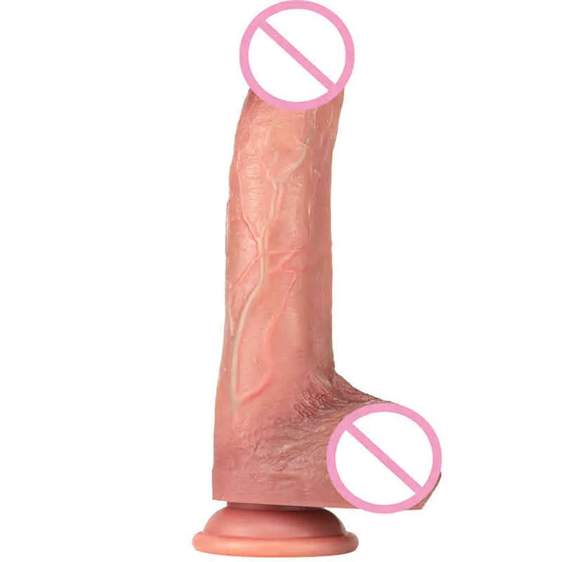 NXY Dildos Anal Toys Zhenyanggen No 12 Liquid Silicone Make up Penis Super Simulation Large Thick False Adult Sex Products Female 0225