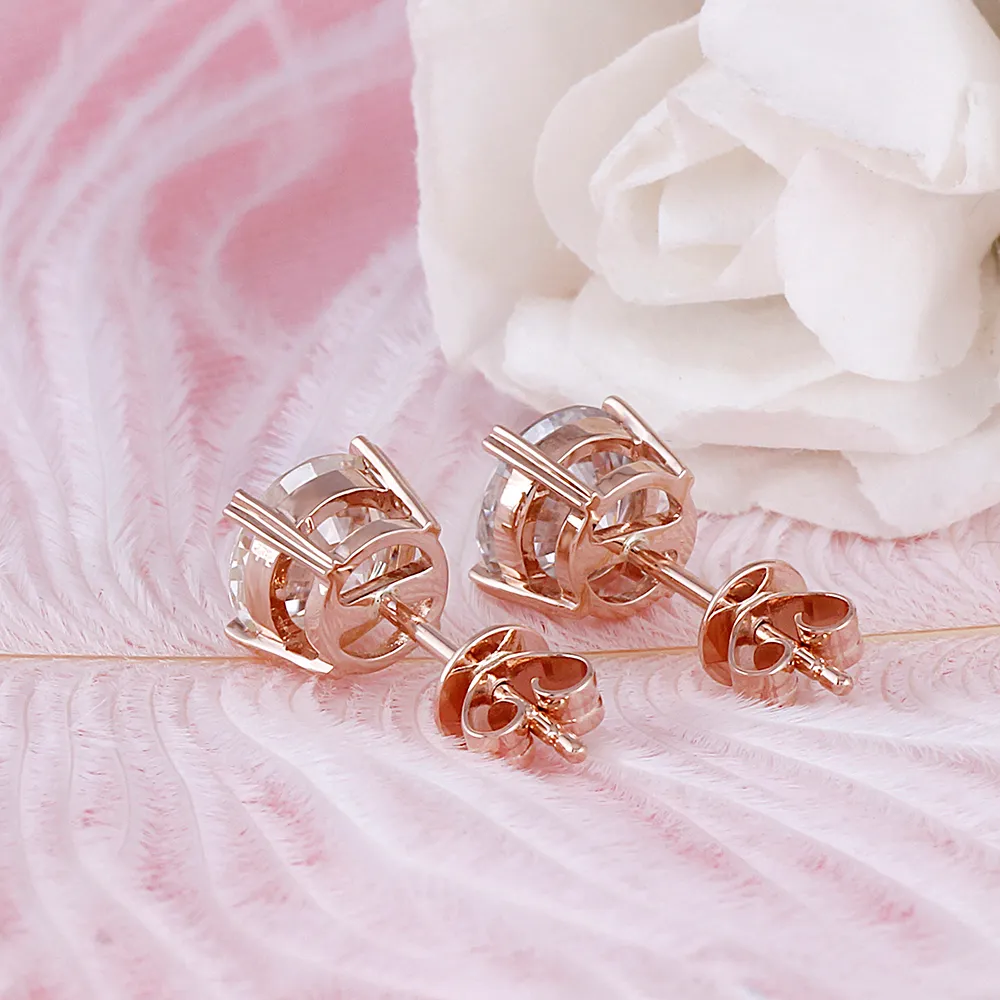 rose gold moissanite stud earrings (3)