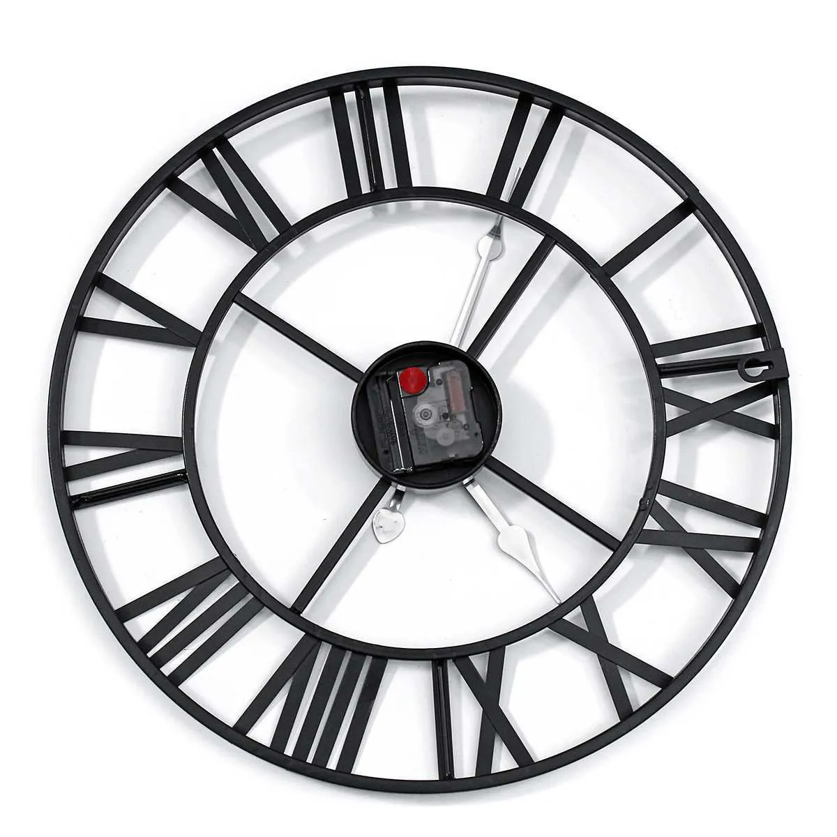 40 / 60cm Nouvelle Mode Moderne Ronde En Métal Horloge Murale Processus De Soudage Très Durable Pour Salle D'étude Bureaux Salons Cafés Etc 201212