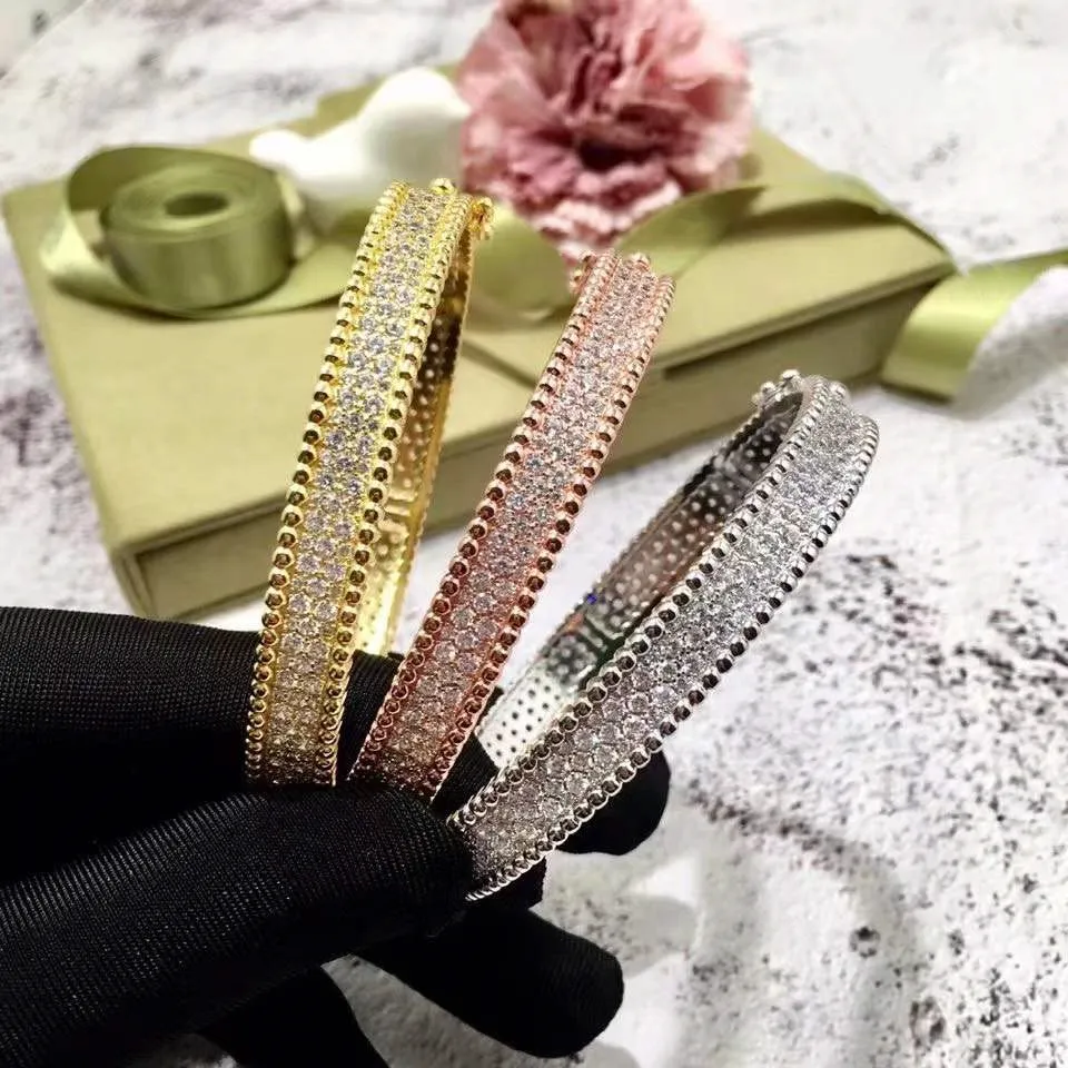 Braccialetti dell'amicizia ragazze braccialetto in oro con diamanti braccialetto da tennis in argento placcatura di alta qualità in ottone gioielli da donna di lusso291j
