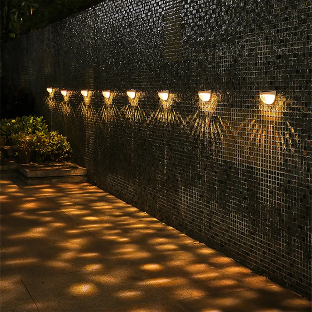 LED Solar Lights Outdoor Lighting Garden Decoration Deck Light Wall Stairs Waterproof Fence Lamp Step Light Landscape Light1736538