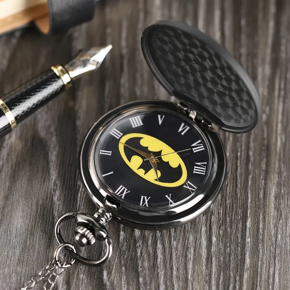 jewelry luxury designer Batman flip Necklace pocket watch student graduation gift list8084720