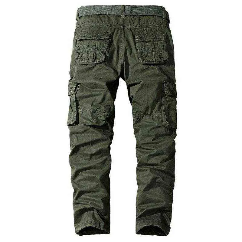 Cargo Combat Trousers for Men Chino Pants Work Casual Slacks Outdoor Work H1223