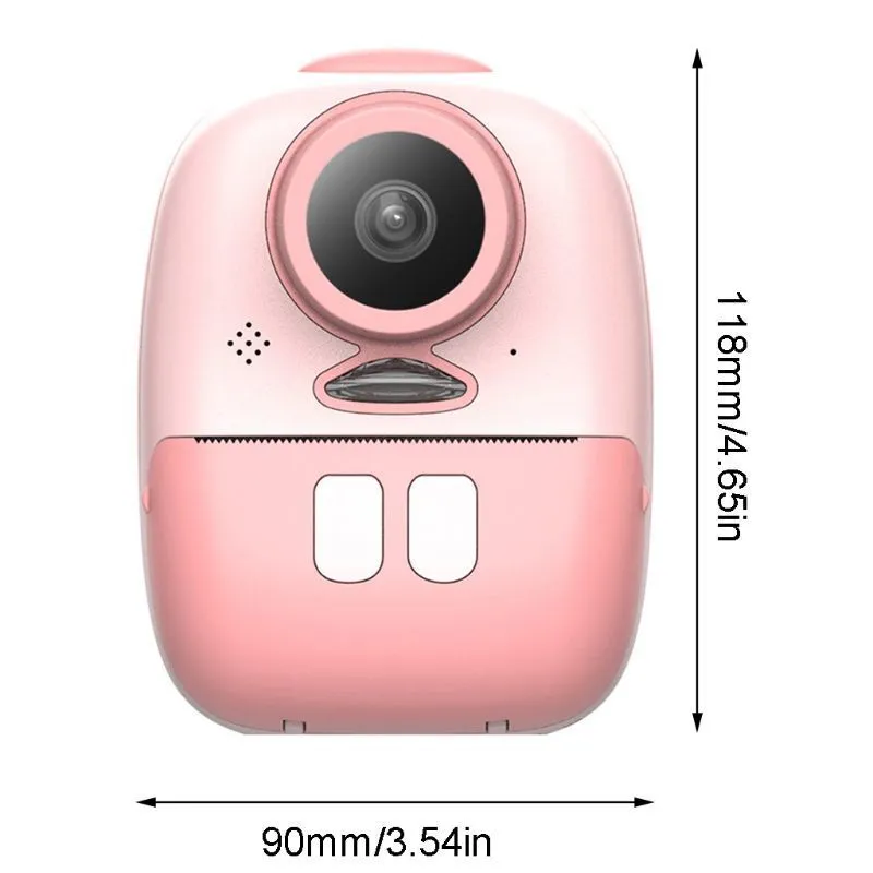 Cartoon tragbare Kinder Mini-Digitalkamera druckt automatisch den Fotobildschirm LJ201105