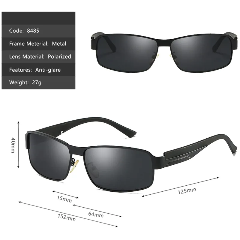 uomo Moda High-end occhiali da sole polarizzati da guida estate Occhiali sportivi occhiali da sole scatola di stoffa YJ20422202w