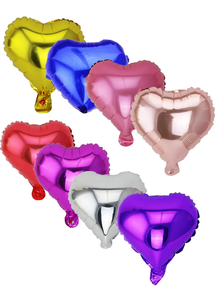 20 pièces 10 pouces ballon d'hélium en forme de coeur ballon de mariage gonflable cadeau fête d'anniversaire décoration ballon Y0107241l
