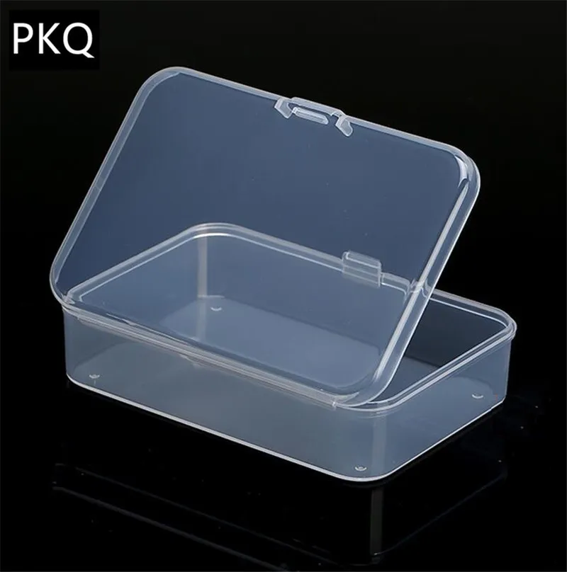 Маленькая прозрачная пластиковая коробка для хранения коллекций, упаковочная коробка для продуктов, милый мини-футляр, прозрачная маленькая коробка LJ200812265a