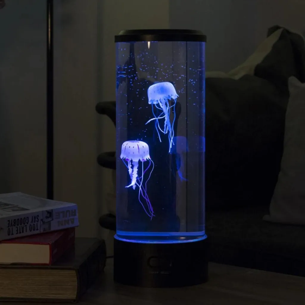 Luce notturna a LED The Hypnoti Jellyfish Aquarium Seven Color Led Ocean Lantern Lights Lampada decorativa la camera dei bambini Regalo bambini Y25974573