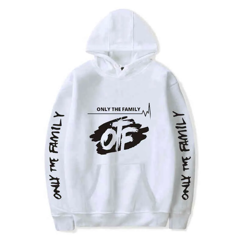 Only The Family OTF Hoodies Lil Durk 인쇄 Streetwear 남성 여성 대형 스웨터 까마귀 힙합 Tracksuits 풀오버 의류 G1229