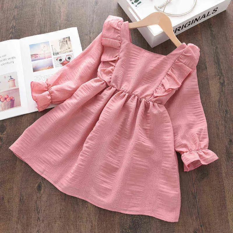 Bear Leader Girls Princess Patchwork Dress Fashion Party Costumes Kids Bowtie Casual Outfits Baby Lovely Suits for 2 7Y 211231