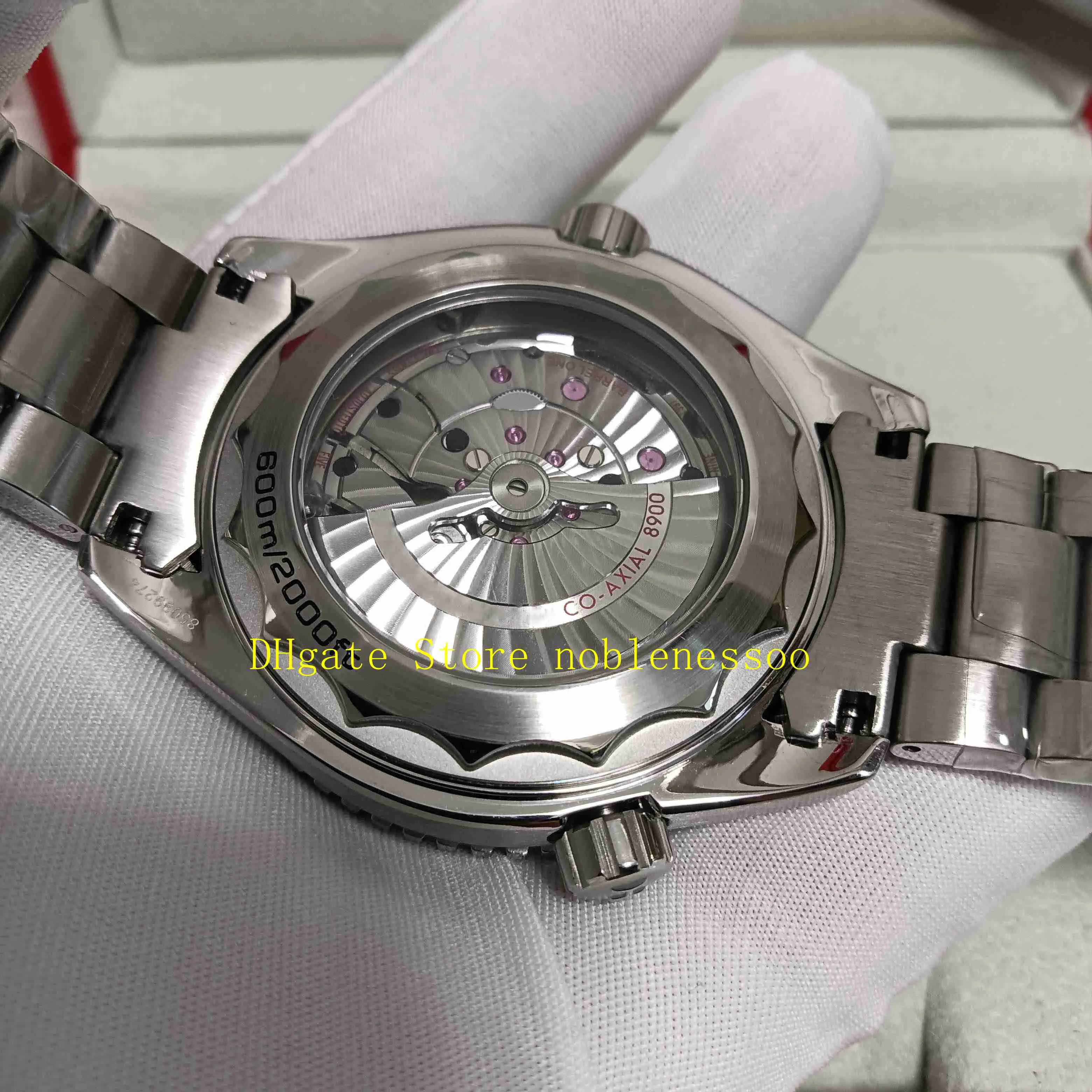 5 kleuren Real Po Cal 8900 horloge heren topkwaliteit zwarte wijzerplaat 600M oranje keramische bezel roestvrijstalen armband heren sport 2603
