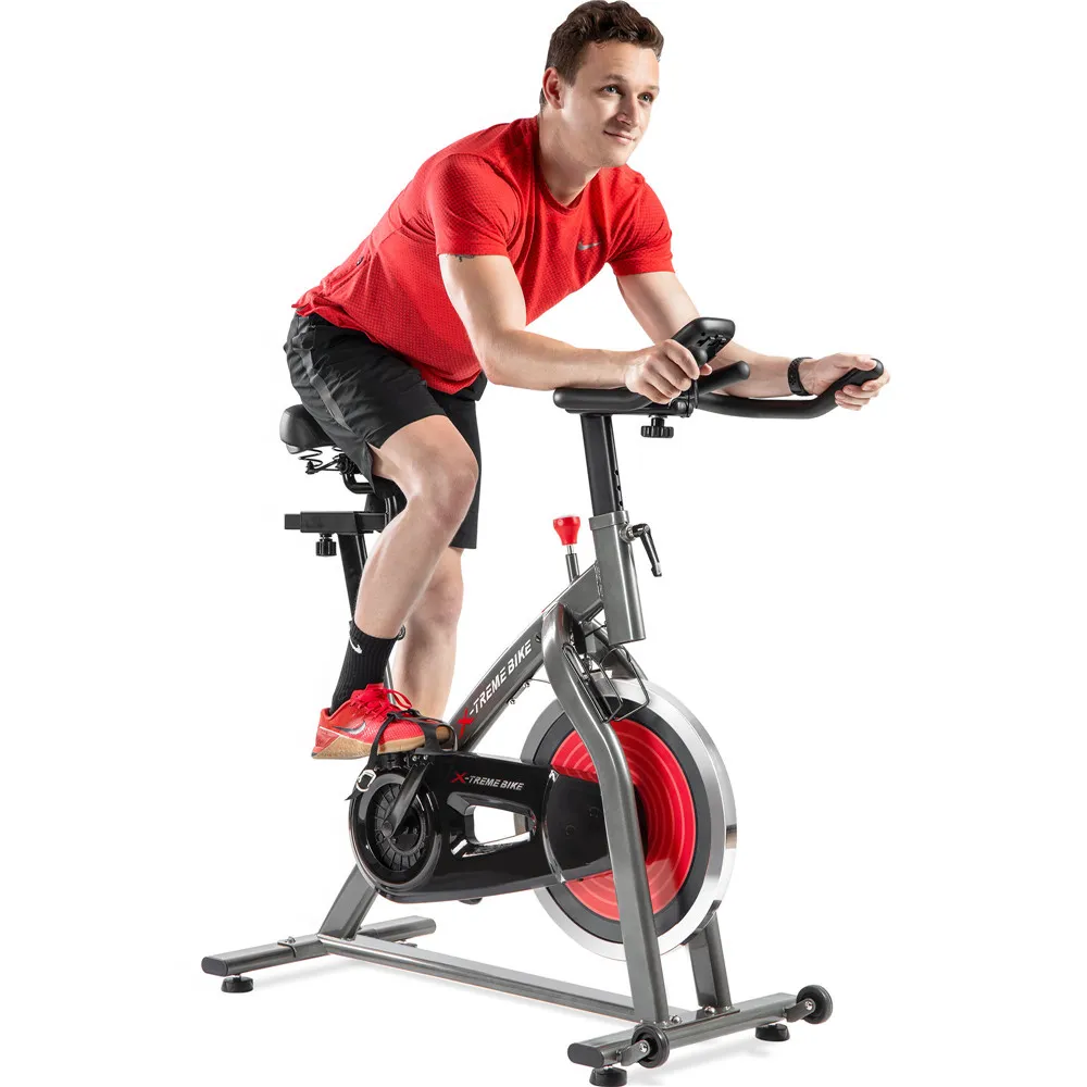 الولايات المتحدة مخزون داخلي تمرين ركوب الدراجات شاشة LCD ثابتة قابلة للتعديل مع مستشعر النبض لمستشعر حزام أمراض القلب.