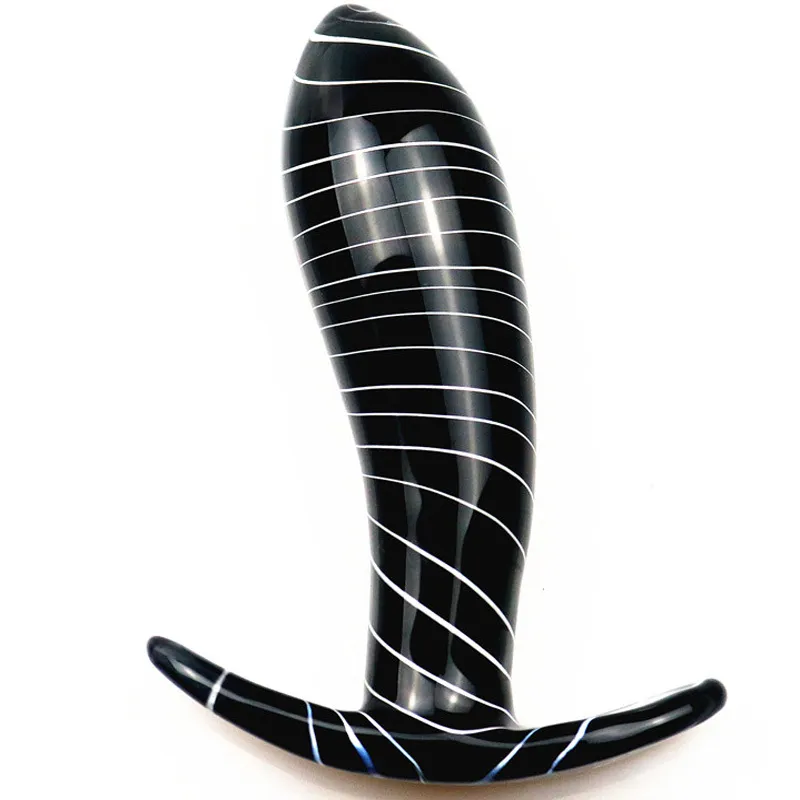 Pyrexs glass dildo sexy toys for women/lesbian big bead fake dick thrusting vagina/anal butt prostate massager plug adult tool