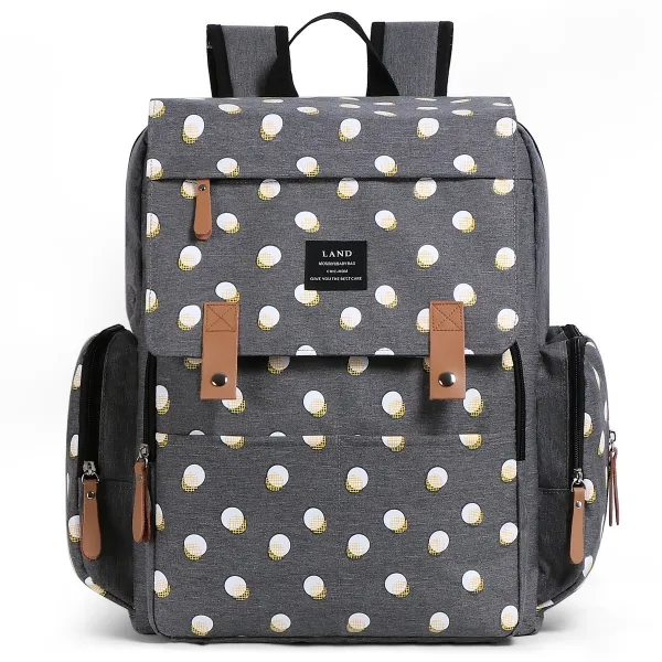 Backpack de fraldas de fraldas terrestres Bolsa de fraldas para mamãe pai baby Care Saco de fralda para meninos Meninas Mochila de viagem à prova d'água Mochila PA184C