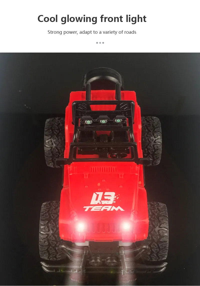 2020 Hot Vier-Wege-Fernbedienung Wrangler 1:20 mit Licht Fernbedienung Geländewagen 2,4 GHz Kletterfahrzeug Spielzeugauto