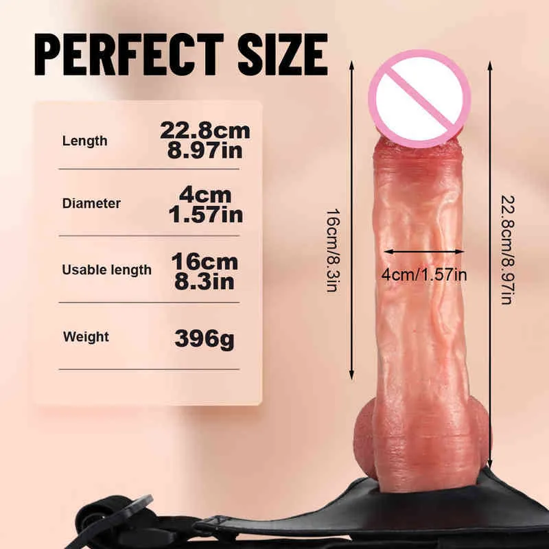 Nxy dildo's anaal speelgoed dubbele gele ei vrouwen vloeibare siliconen simulatie dragen penis les lala broek Didlo volwassen fun producten 0225