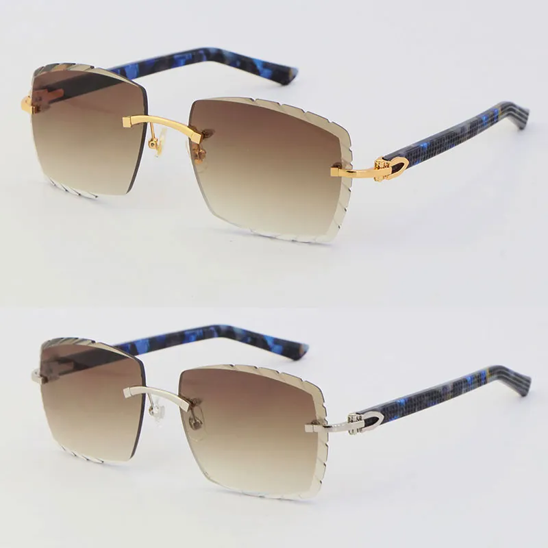Całe sprzedaż najnowsze okulary marmurowe niebieskie okulary przeciwsłoneczne 3524012-A moda Wysoka jakość męskiej i żeńskiej złotych meta264a