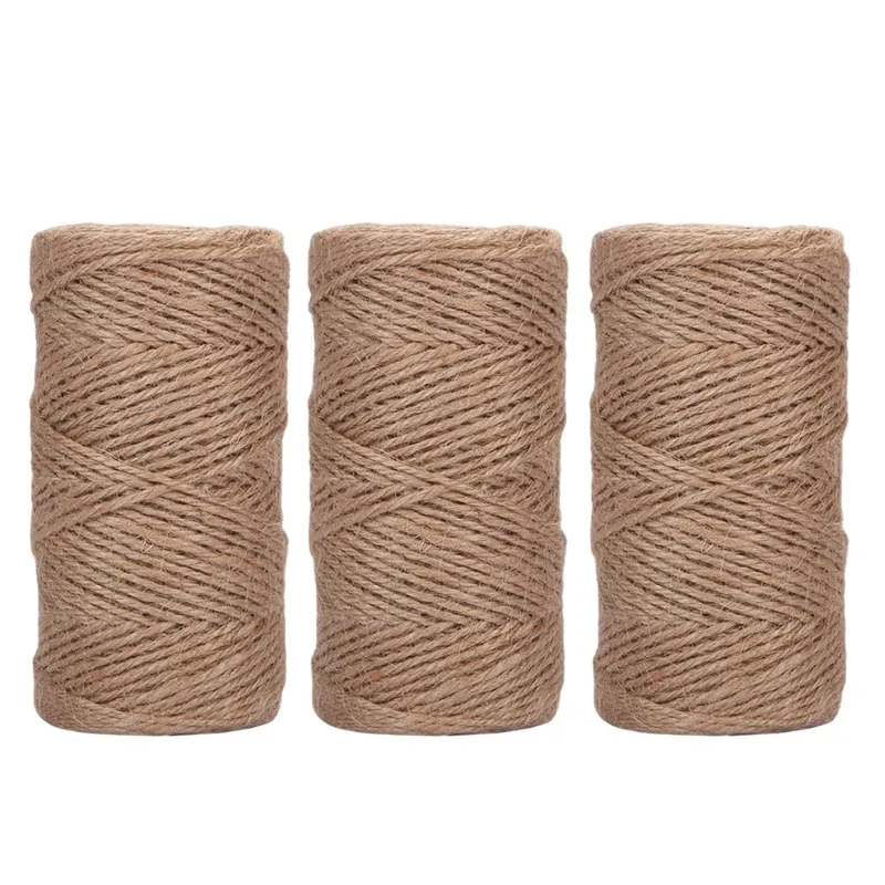 DIY Handmade Jute Rope 1000 Feet 2Mm 3 Ply Natural Jute Twine String Rolls for Artworks and CraftsGift WrappingPicture Display2897753