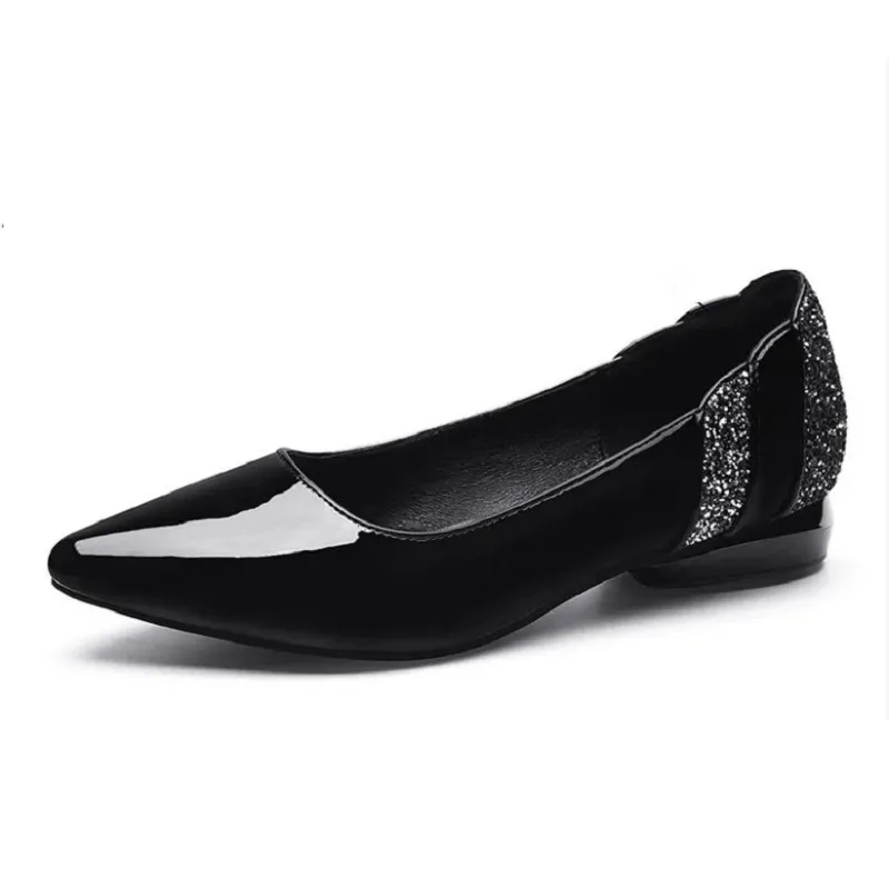 donna classica grigia di alta qualità in pelle pu slip on pompe da ufficio lady cool comfort primavera autunno scarpe tacco alto a6693