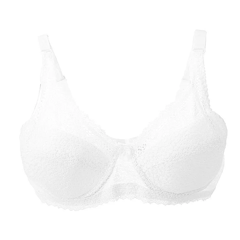 Femmes Sexy Underwire Rembourré Broderie Dentelle Soutien-Gorge 80D 85D 90D 95D Soutien-Gorge Push Up Bras Plus La Taille Sexy Bras pour Femmes 201202