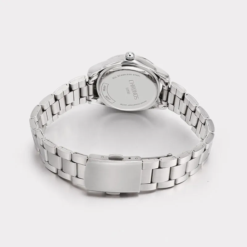 Chronos feminino luxo strass aço inoxidável relógios de quartzo senhoras relógio de negócios japonês movimento quartzo relogio feminino 201281q