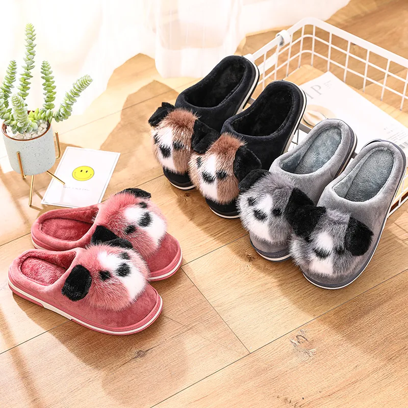 Stone Village Women Slippers Lovely Dog Animal Prints Mix Color