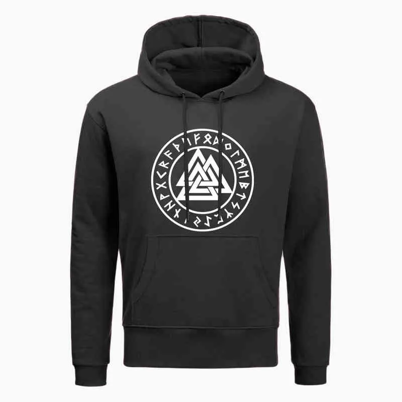 Cool Odin Viking Hoodies Hommes Vikings Symboles Sweat À Capuche Imprimé Hommes Sweat Chaud 2020 Automne Hip Hop Tops Hiver Harajuku Streetwear H1227