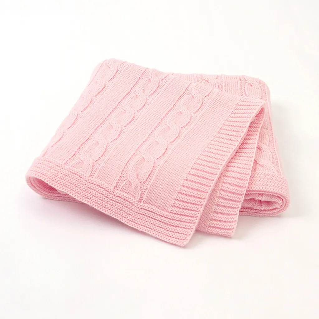 Coperta neonati lavorata a maglia coperta neonato fasciatoio coperta super morbida neonato biancheria da letto divano letto cestino passeggino coperte LJ201105