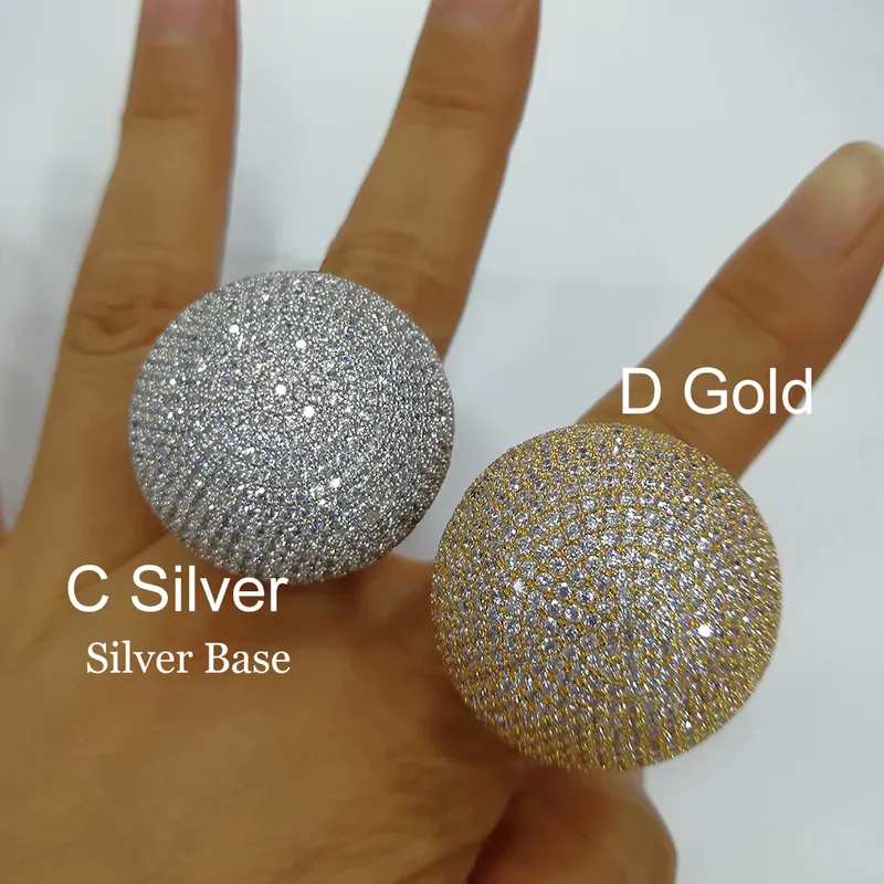 GODKI Trendy Disco Ball Big Bold Statement Ring for Women Cubic Zircon Finger Rings Beads Charm Ring Bohemian Beach Jewelry 2202235342711