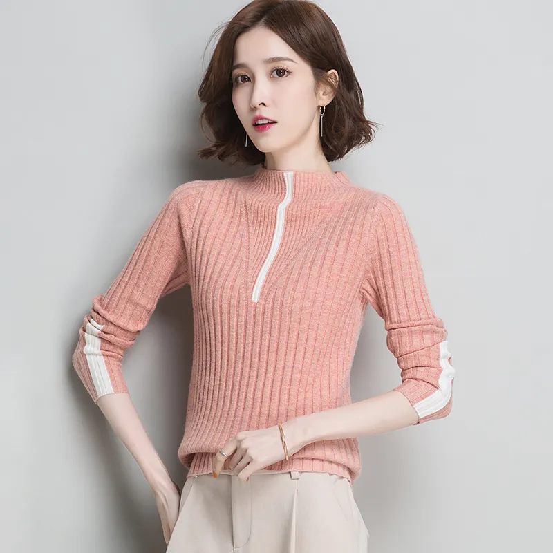 Women Turtleneck Women's Plus Size Knitted Turtleneck Winter Cashmere Sweater For Women Black 201222