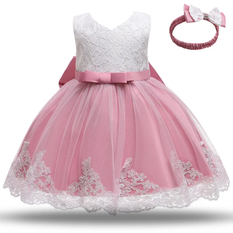 Newborn Baby Girl Dress Party Dresses for Girls 1 Year Birthday Princess Dress Lace Christening Gown Baby Clothing White Baptism L9874690