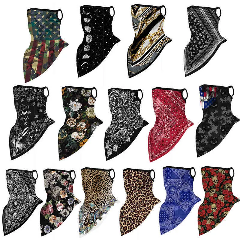 Wielofunkcyjny Neck Gaiter Balaclava Bandana Moda Tura Tubka Neck Opaska Szalik Nakrycia głowy Bandana Cap Outdoors Akcesoria Y1229