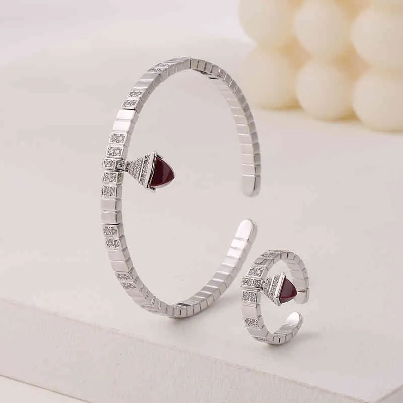 Bracelet classique pour femmes, 2 pièces, Simple, couleur bonbon, Design pierre, manchette en or, bague, ensemble de bijoux de dubaï, 2021
