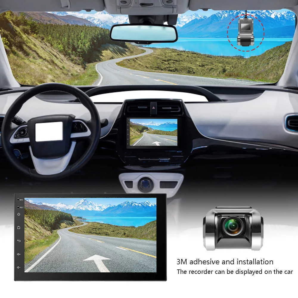 Update AMPrime DVRs Video Night Vision Auto Recorder Dash Cam ADAS Car DVR ADAS Dashcam For Android Multimedia Player Parking Monitor Car DVR