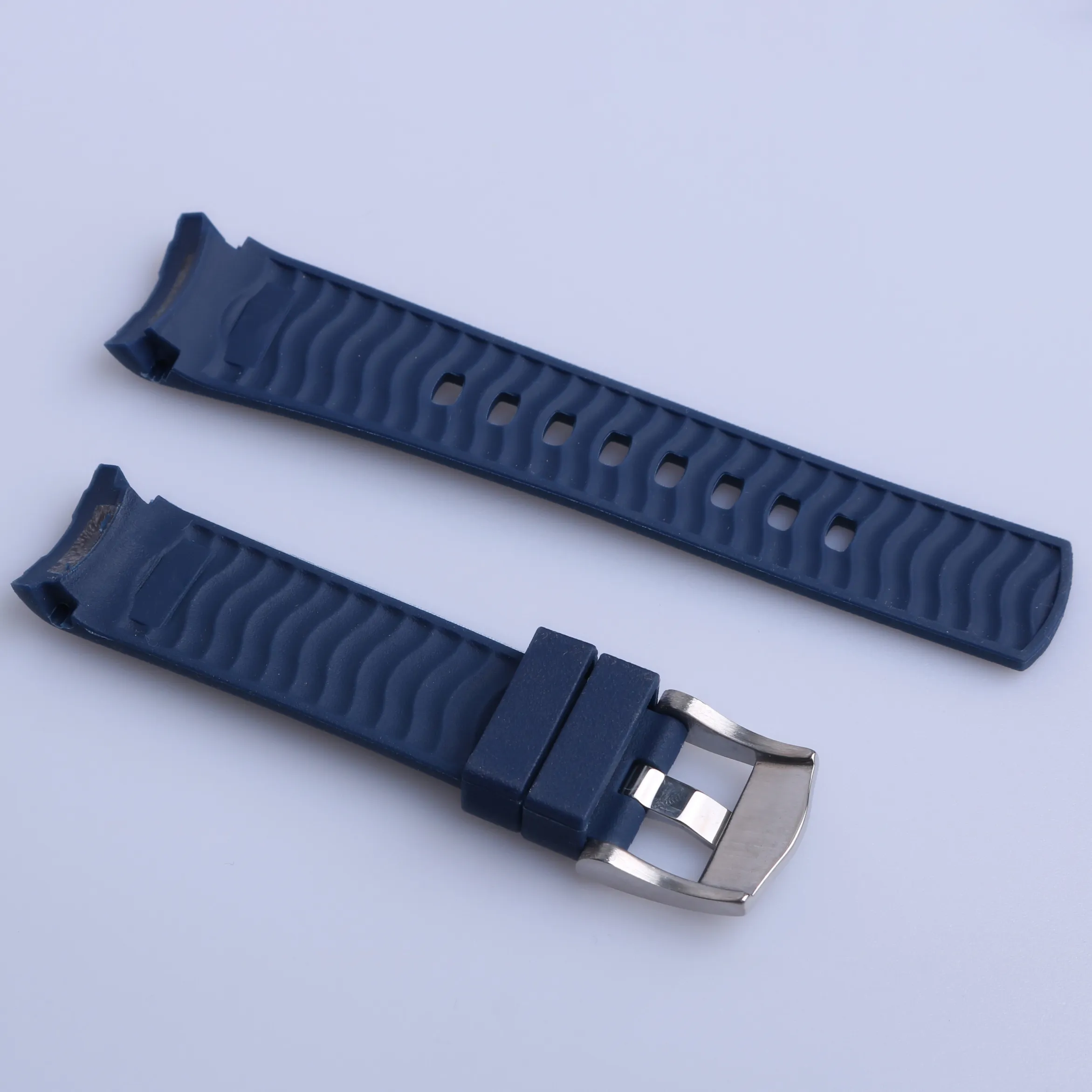 20mm 22mm Accessoires de montre Bande pour Omega Bleu Noir Orange nouveau Seamaster Cosmic Ocean AT Series Montre Chaîne Bracelet de montre mm Silico226a