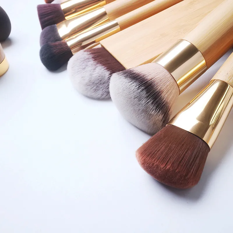Bamboo Makeup Brushes Woman Bamboo Handle Facial Mask Brush Foundation Borste Cosmetics Make Up Borstar Kits Verktyg