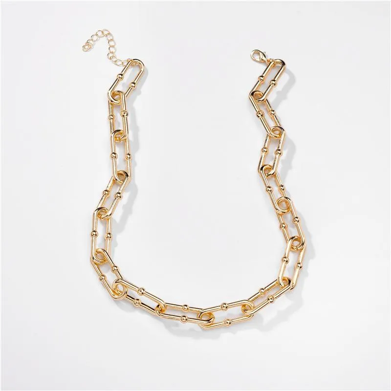 Jóias de jóias da moda Colares de colar de papel de revestimento de papel de ouro da moda colares de colar de colar para mulheres262V