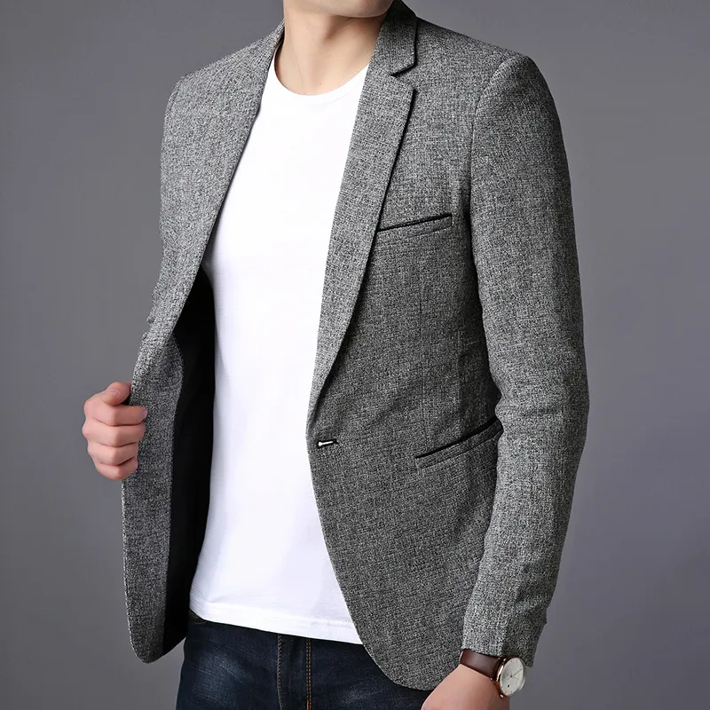 Hommes Costume Veste Casual Blazers Hommes Formelle Veste Conception Hommes Robe Costume Manteaux D'affaires Hommes Blazer Plus La Taille 201104