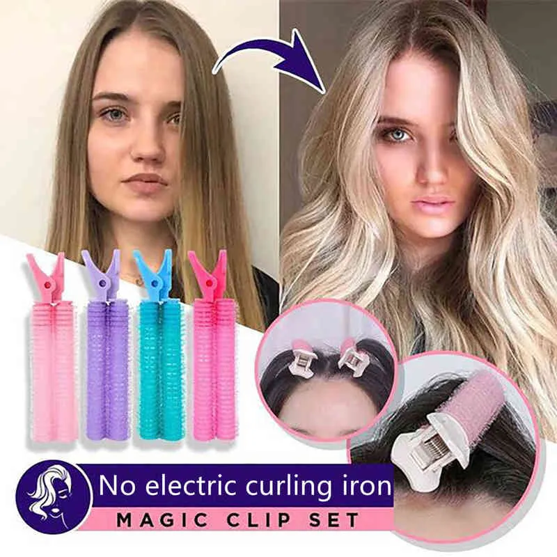 Hair Curler Hairdressing Use Diy Magic Large Selfadhesive Rollers Styling Roller Roll Beauty Tool Accessoires 220304