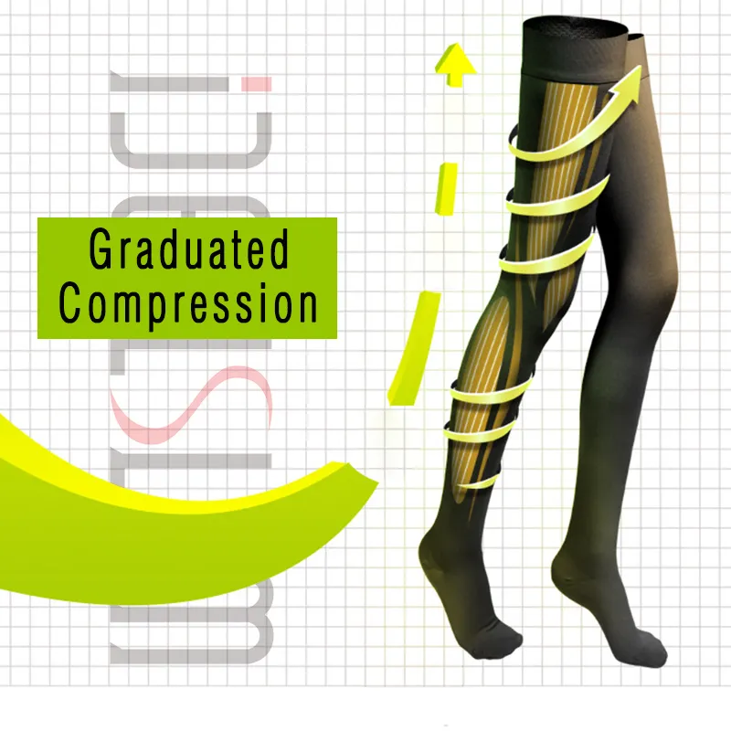 IDEALSLIM 23–32 mmHg Graduate Kompressionsstrümpfe Damen Druck Kniestrümpfe geschlossener Zehenbereich 201109