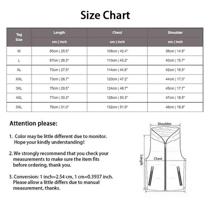 2022 Winter Warm Men's Sleeveless Down Jacket Outdoor Zipper Vest Stand-up Collar Waistcoat Man JOTT Printed Plus Size Veste 220114