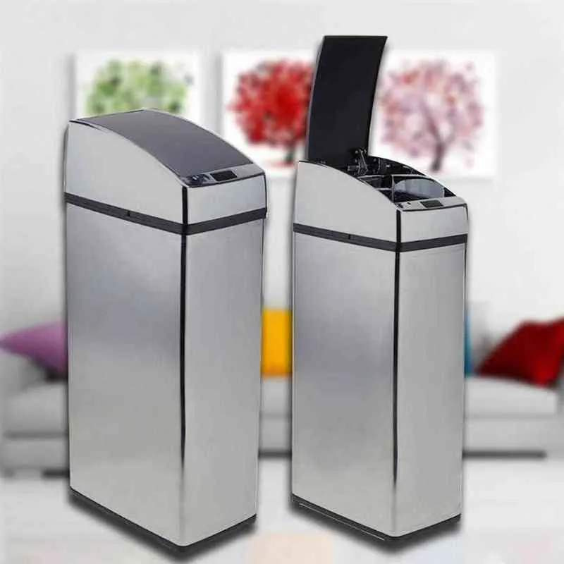 346L التلقائي IR Smart Sensor Trash Can 3 ألوان الحث المنزلية النفايات المنزلية سلع مفيدة 2112292764257