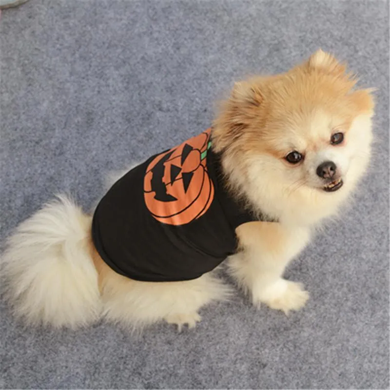 Halloween Pet Costume Decoration Chog Pumpkin Vest Puppy Cat Party Costume Pet Halloween Costume Party Decoration Accesstes Ljja31344164884