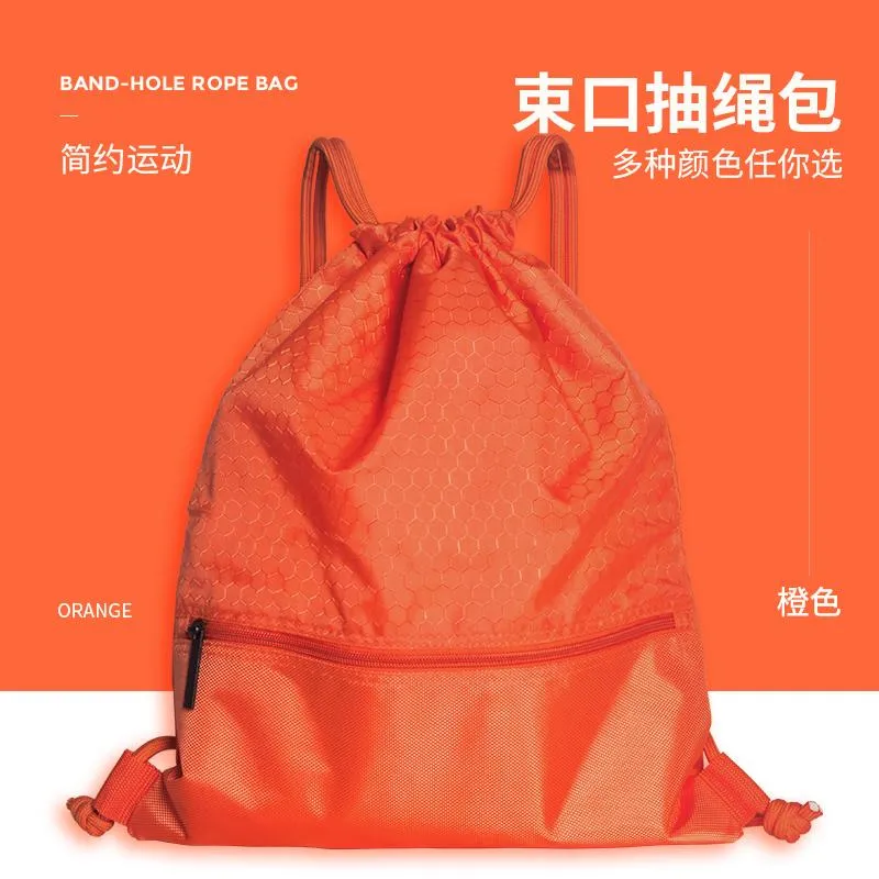 Tassen met trekkoord Op maat gemaakt logo String Bag Promotionele sport bedrukte rugzak Trekkoord Vrouwelijk canvas Gym SchoolGym tas Sport Pack244j