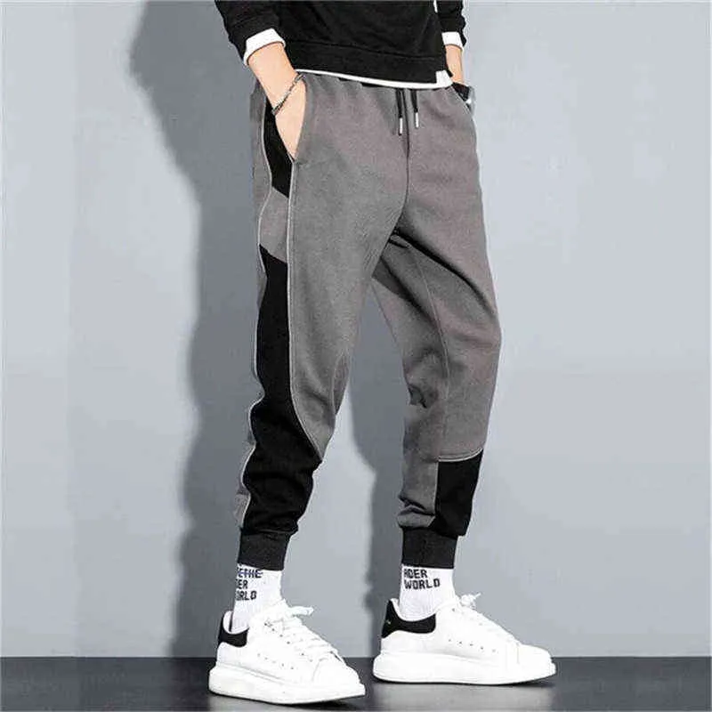 Plus Storlek Harembyxor Mens joggare Loose Korean Fashion Casual Pants Hip Hop Sweatpants Cargo Byxor Män 5XL Streetwear G220224
