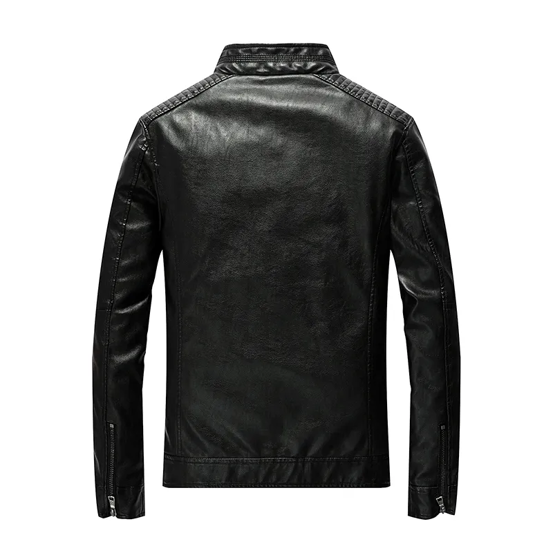 Bolubao Fashion Men's Pu Jackets Coats Motorcycle Leather Jukets Men Autumn Leather Clothing Sale Casual Brand Coats 201127