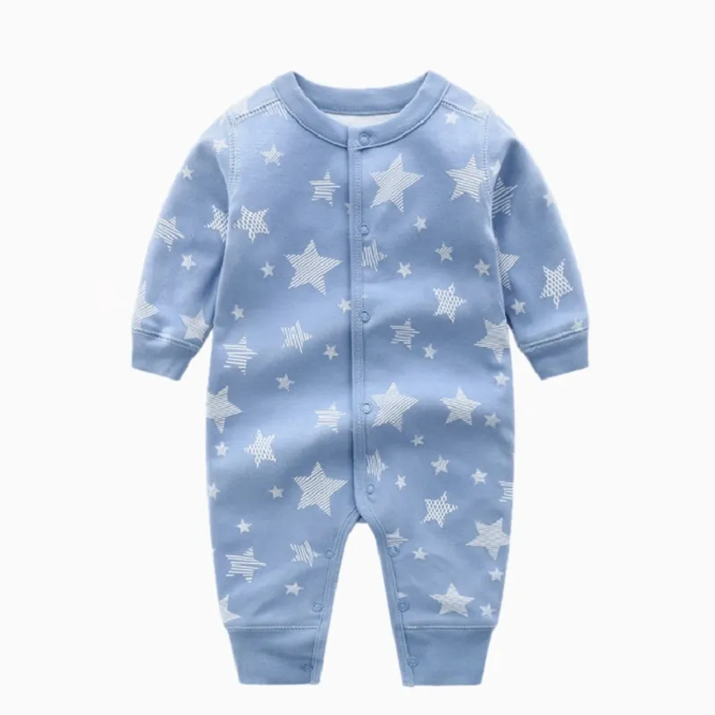 Одежда для малышей Одежда для мальчиков и девочек, комбинезон с длинными рукавами и рисунком для новорожденных, унисекс, пижамы для новорожденных, костюм для младенцев 2010282993891